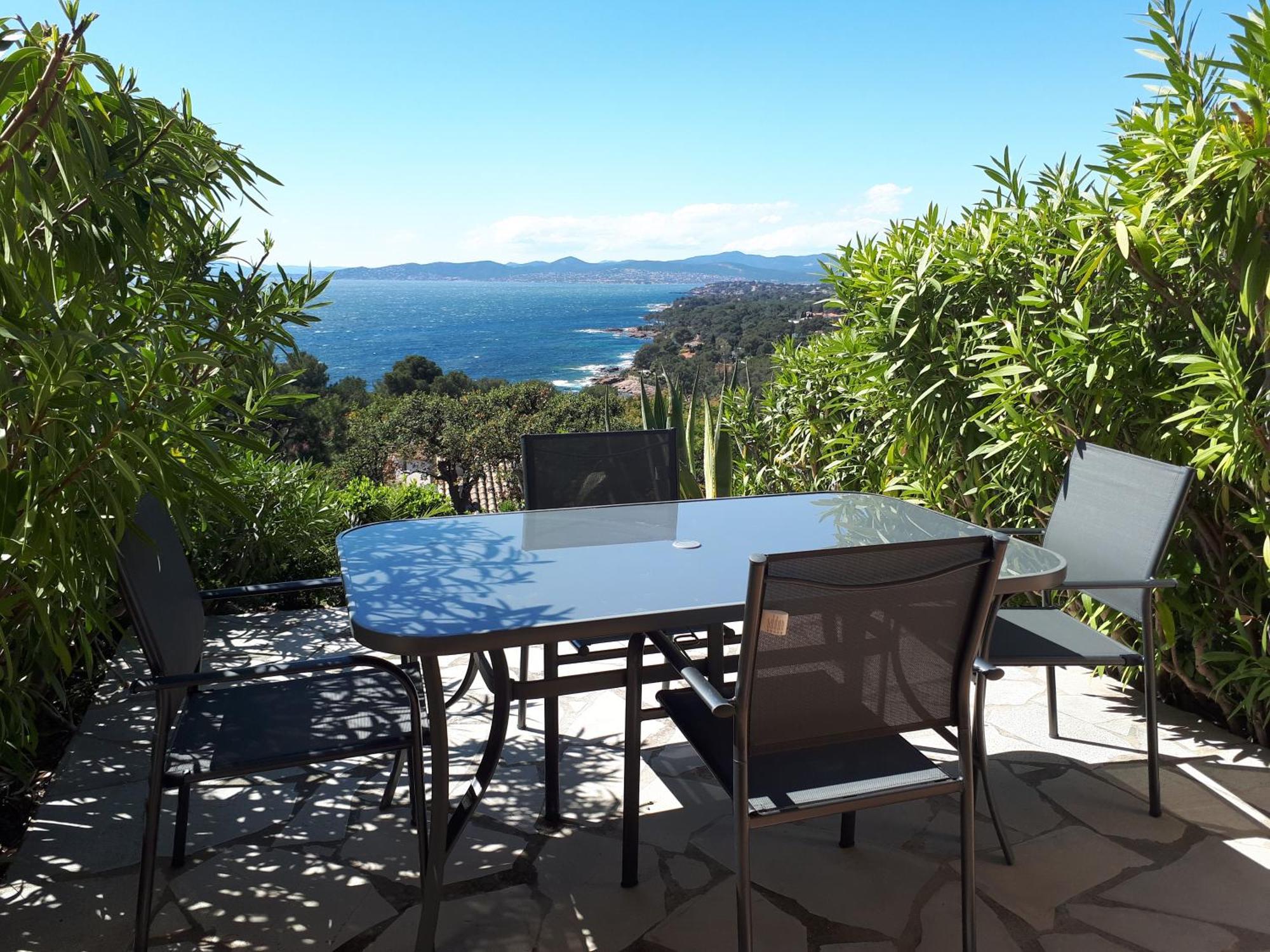 Duplex, Vue Panoramique Sur La Mediterranee, Piscine, Garage Сен-Рафаель Екстер'єр фото