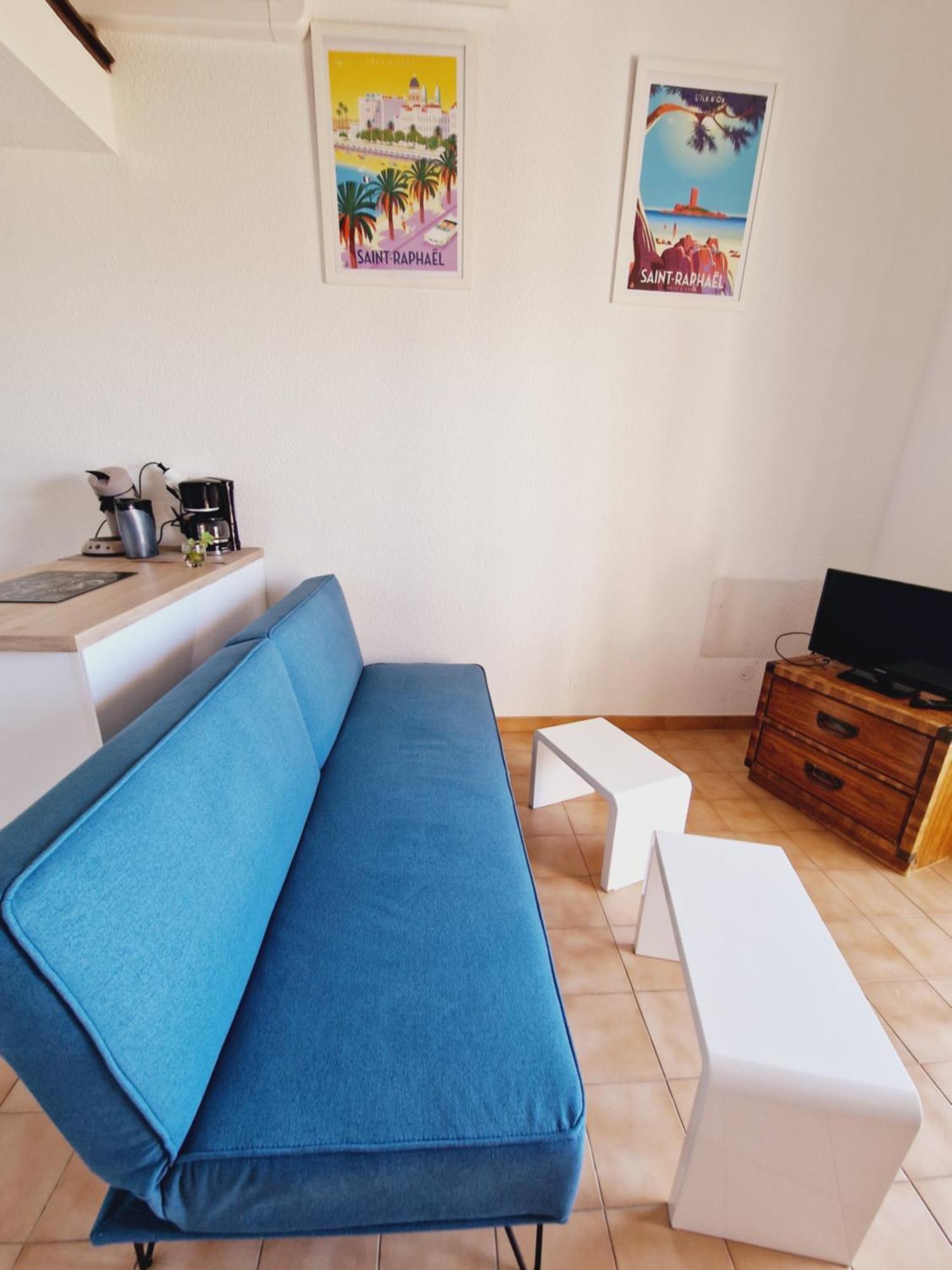 Duplex, Vue Panoramique Sur La Mediterranee, Piscine, Garage Сен-Рафаель Екстер'єр фото